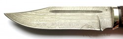 Нож "Финский-2"  резной (торцевой дамаск)   - IMG_932104.JPG