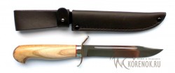 Нож финка НР-40 (сталь 95х18, орех, мельхиор)   - Нож финка НР-40 (сталь 95х18, орех, мельхиор)  