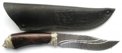 Нож "Алтай-1" (дамасская сталь, мельхиор. с долами)  - IMG_0088.JPG