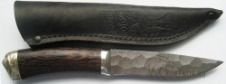 Нож "Наст" (дамасская сталь, мельхиор. с долами) - IMG_0011.JPG