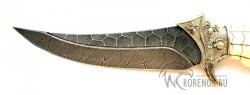 Нож Корсар (Паук) (дамасская сталь, кость, мельхиор)  - IMG_4631.JPG