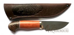 Нож "Хантер" (сталь 95х18, бубинга, венге, мельхиор)  - Нож "Хантер" (сталь 95х18, бубинга, венге, мельхиор) 