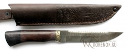 Нож Лань (дамасская сталь, граб, мельхиор, пила) вариант 3 - IMG_4500.JPG