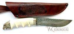 Нож Перун (дамасская сталь, рог, мельхиор) - IMG_9098.JPG
