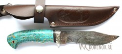 Нож Узбек-дс (сталь ХВ 5 "алмазка" с художественным глубоким травлением)  - IMG_1197.JPG
