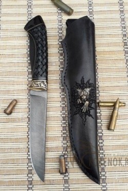 Нож "Лютый" (дамасская сталь) - Нож "Лютый" (дамасская сталь)