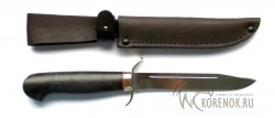 Нож финка НР-40 (сталь Х12МФ, черный граб, мельхиор) - Нож финка НР-40 (сталь Х12МФ, черный граб, мельхиор)