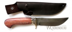 Нож "Орлан" (сталь ХВ 5 "алмазка", стабилизированная древесина, мельхиор) - Нож "Орлан" (сталь ХВ 5 "алмазка", стабилизированная древесина, мельхиор)