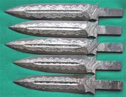 Клинок ДСН-47 (сталь У8 ламинированная дамасской сталью с добавлением никеля) - Клинок ДСН-47 (сталь У8 ламинированная дамасской сталью с добавлением никеля)