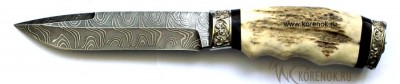 Нож Сиг-3 (трехслойный ламинат, рог, мельхиор) вариант 2 Общая длина mm : 287Длина клинка mm : 155Макс. ширина клинка mm : 30Макс. толщина клинка mm : 4.5