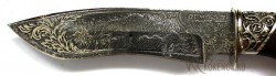 Нож "Гюрза" (сталь ХВ 5 "алмазка" с художественным глубоким травлением) - IMG_6792.JPG