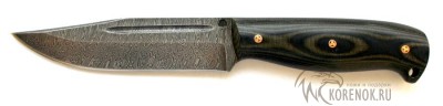 Нож Лось-2 (дамасская сталь) цельнометаллический вариант 5 Общая длина mm : 260-280Длина клинка mm : 140-155Макс. ширина клинка mm : 30-35Макс. толщина клинка mm : 2.6-4.5