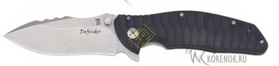 Складной нож  DENDRA KNIVES DEFENDER 2SW-G10 



Общая длина мм::
225


Длина клинка мм::
95


Толщина обуха мм::
4


Материал клинка::
D2




 