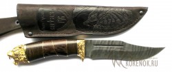 Нож БАЯРД-2г (Олень-1) (дамасская сталь) вариант 5 - Нож БАЯРД-2г (Олень-1) (дамасская сталь) вариант 5