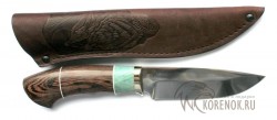 Нож "Ягуар" (сталь 95х18, венге, стабилизированная карельская береза)  - Нож "Ягуар" (сталь 95х18, венге, стабилизированная карельская береза) 