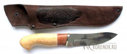 Нож "Робинзон"  (сталь Х12МФ, карельская береза, бубинга)  - Нож "Робинзон"  (сталь Х12МФ, карельская береза, бубинга) 