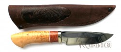 Нож "Ягуар" (сталь Х12МФ, карельская береза, бубинга) - Нож "Ягуар" (сталь Х12МФ, карельская береза, бубинга)