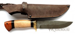 Нож "Скорпион" (дамасская сталь, граб, орех, мельхиор) - IMG_9155.JPG