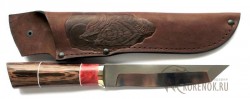 Нож "Танто" (сталь 95х18,стабилизированная карельская береза, венге)  - Нож "Танто" (сталь 95х18,стабилизированная карельская береза, венге) 